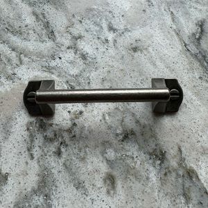 Set Of 8 industrial style nickel handles